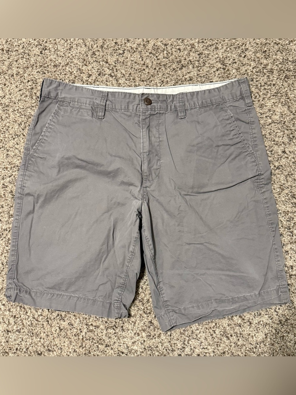 Sonoma Men's Slate Gray Flat-Front Shorts